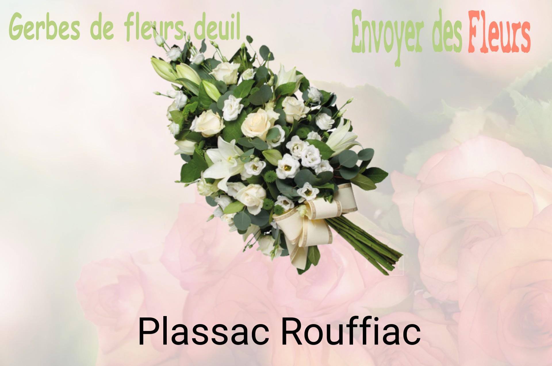 Gerbe de fleurs de deuil livrée à Plassac-Rouffiac